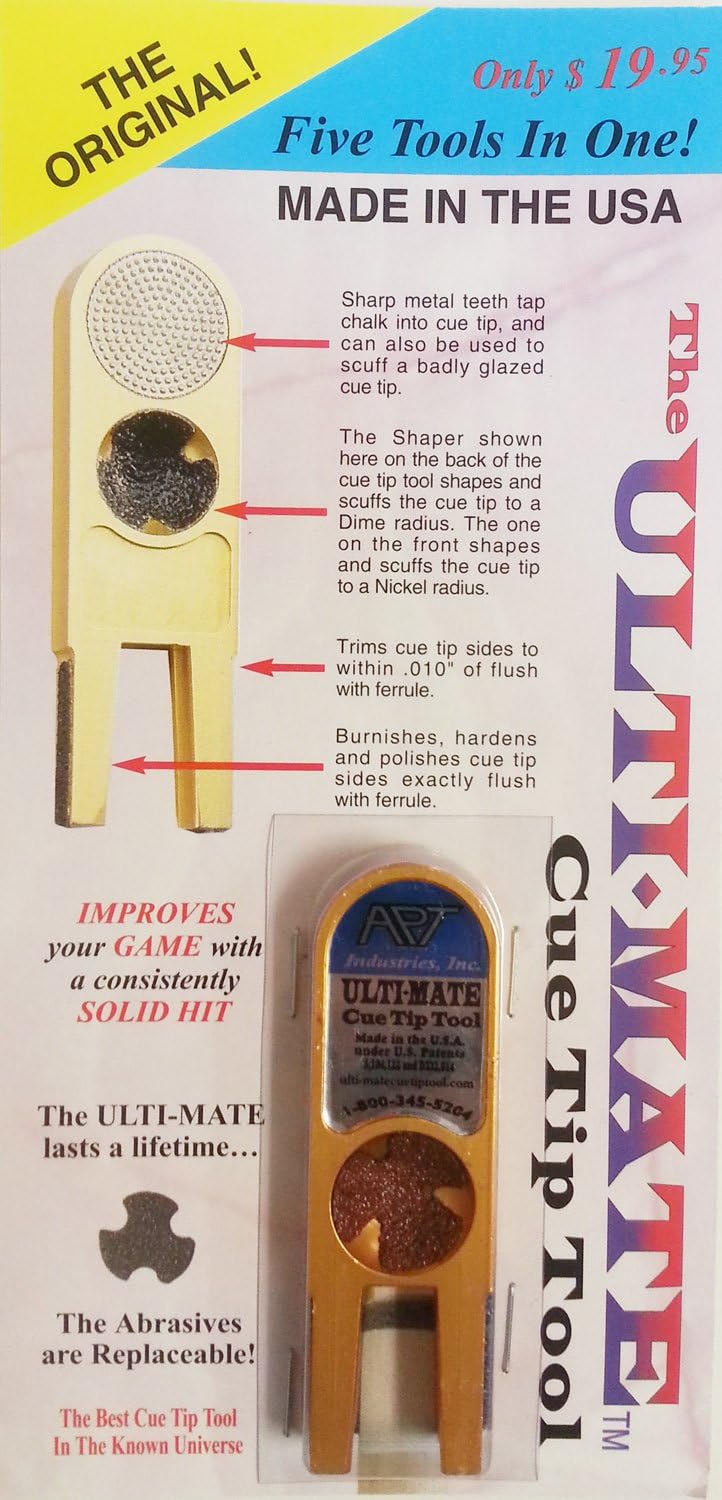 Ulti-Mate Cue Tip Tool - Bronze