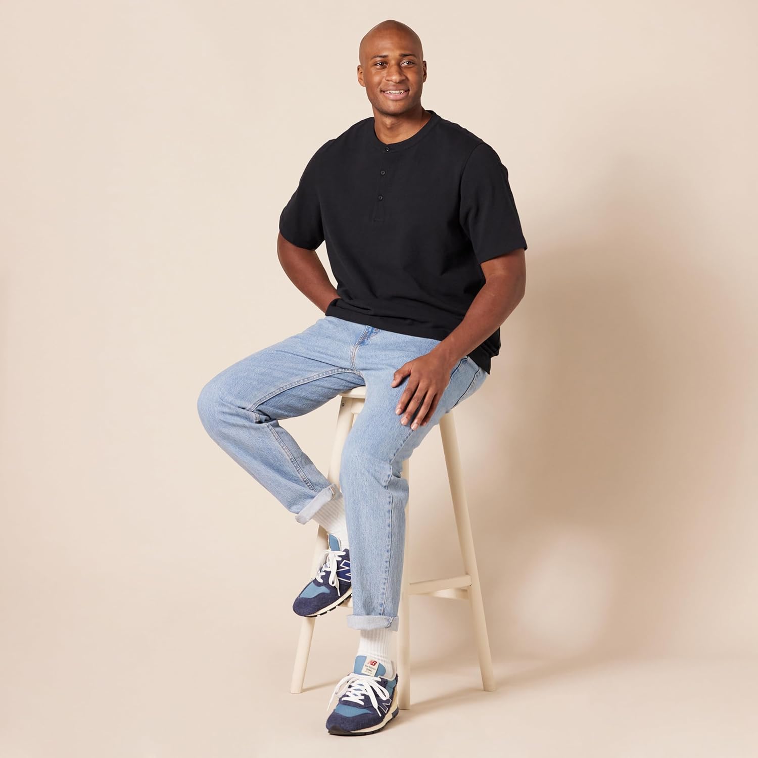 Amazon Essentials Short Sleeve Henley Shirt for Men - Regular-Fit Pique (Available in Big & Tall), Pack of 2 - Image 6