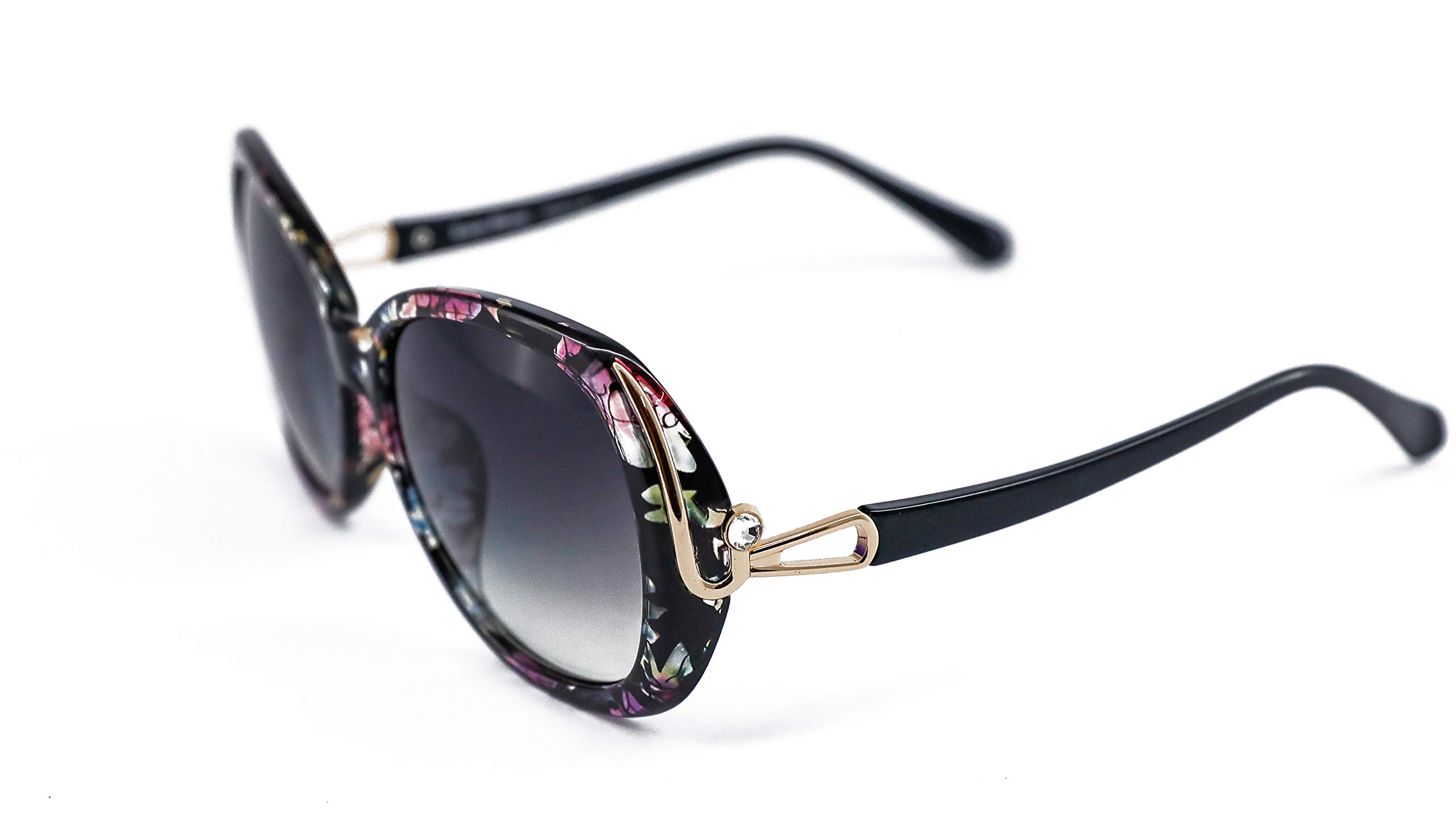 Women's Stylish Oval Frame Sunglasses | Polarized and 100% UV Protected | Latest Fashion | Large Size | Pure Black | Designed in Italy-image-29
