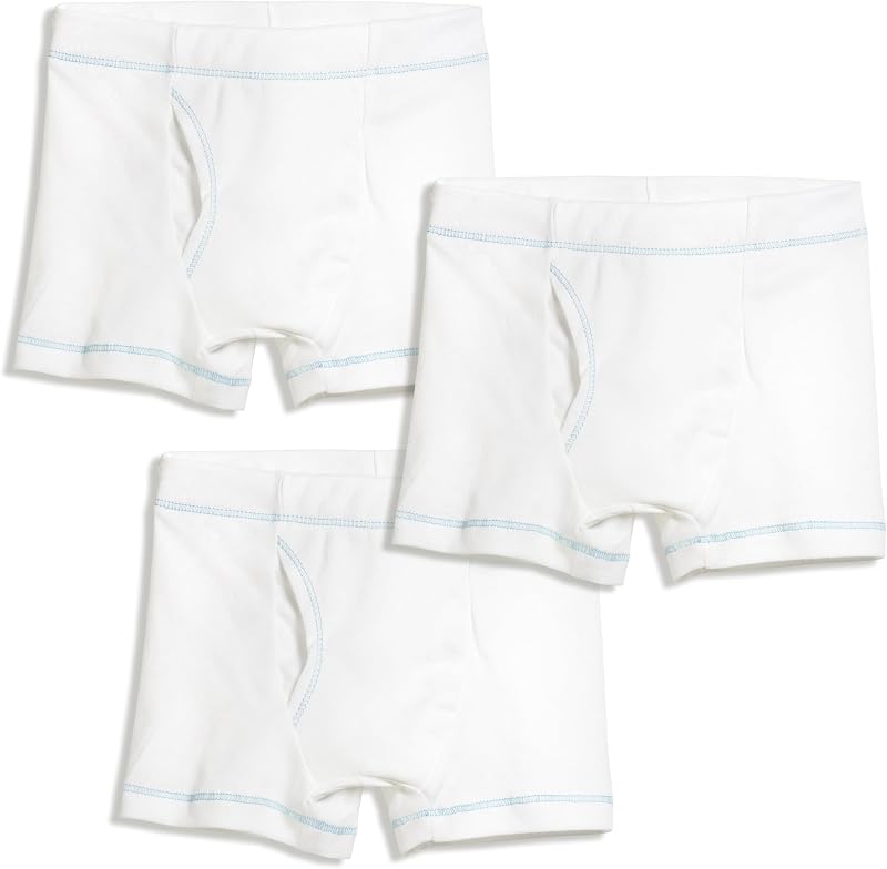 City Threads Boys Cotton Boxer Briefs 3-Pack Made in USA - Soft Cotton Kids Underwear Boys - Toddler and Youth Sizes