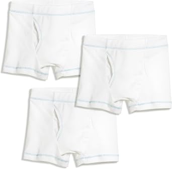 City Threads Boys Cotton Boxer Briefs 3-Pack Made in USA - Soft Cotton Kids Underwear Boys - Toddler and Youth Sizes