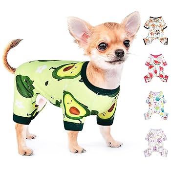Dog Pajamas Onesie Spring Summer Dog Clothes For Small Dogs Girl Boy Soft Stretchy