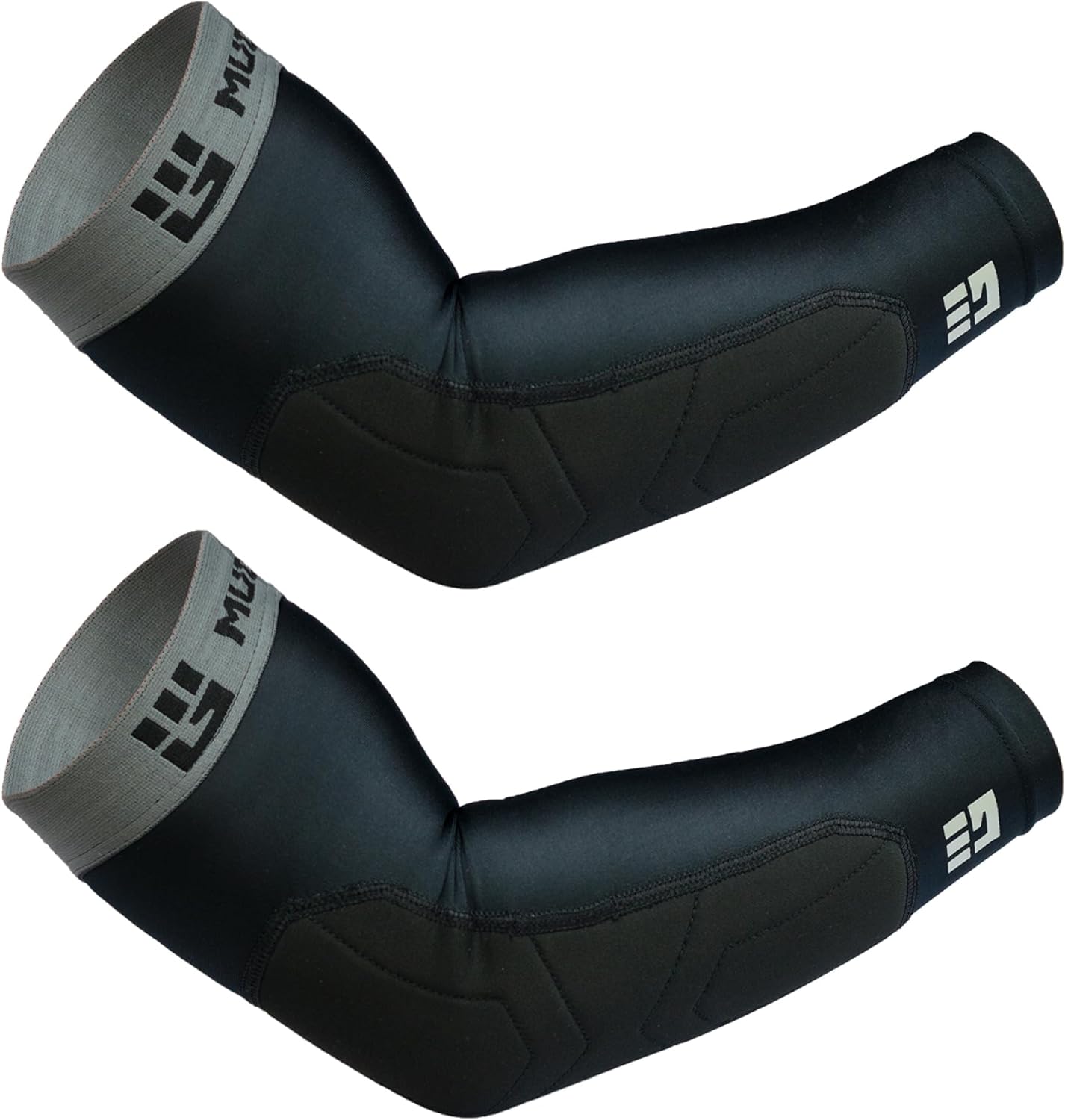 MudGear Padded Arm Sleeves 2-Pack – Men’s, Women’s, Youth – Compression Padded Elbow Protection – OCR, Baseball, and Football
