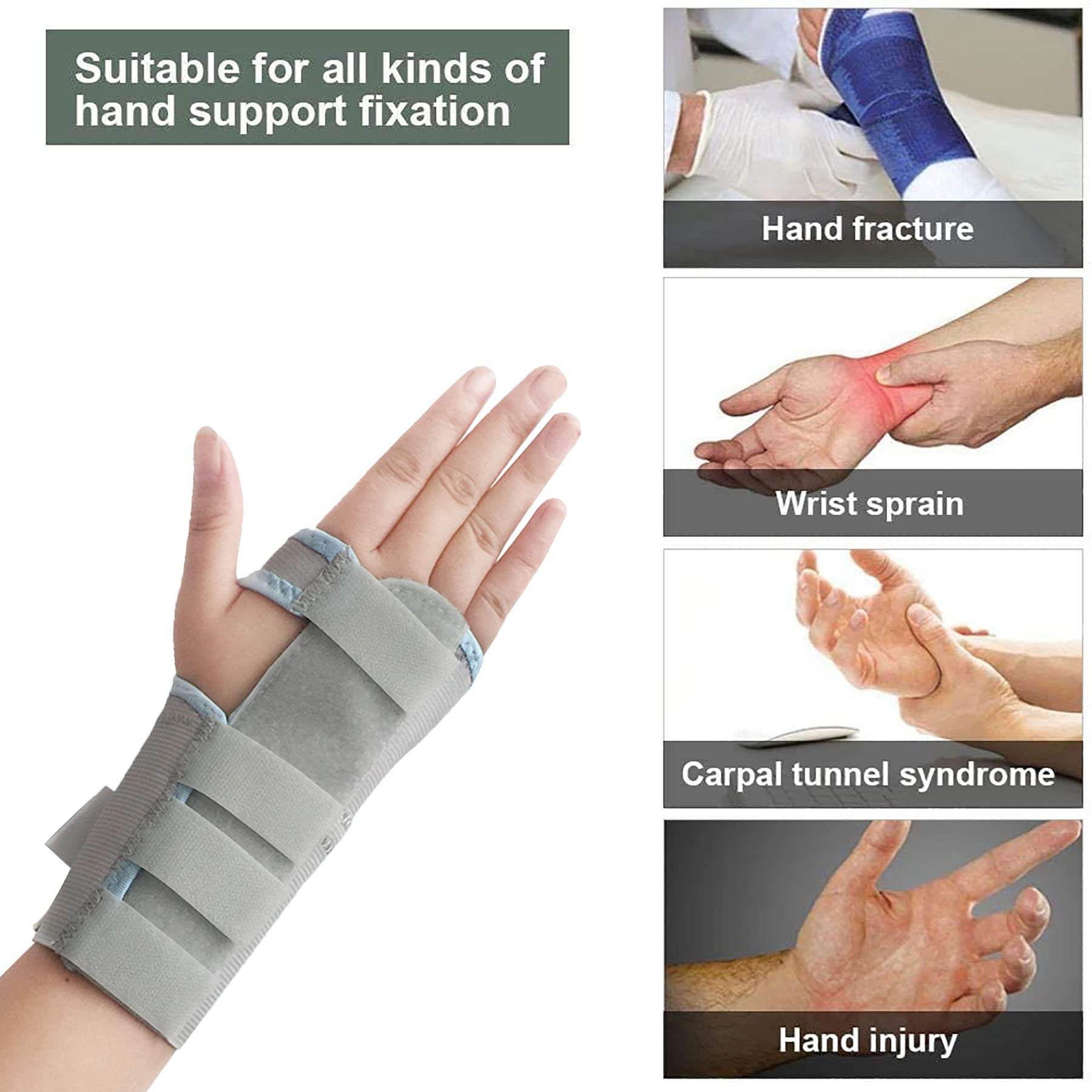 Handgelenkstütze Schiene Nachtstütze Arthritis Tendonitis Verstauchungen Flexionskontrakturen Frakturen Karpaltunnel Handgelenk Funktionelle Unterstützung Hand Schmerzlinderung,Lefthand,S