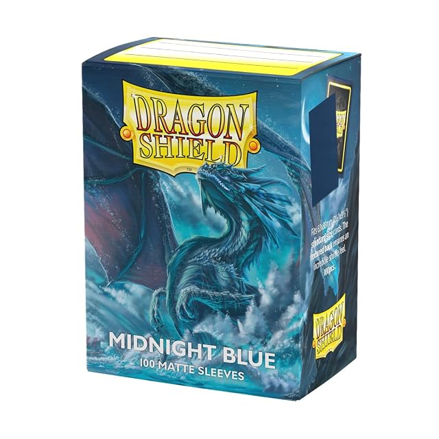 Dragon Shield Caja de 100 unidades, mangas mate azul medianoche