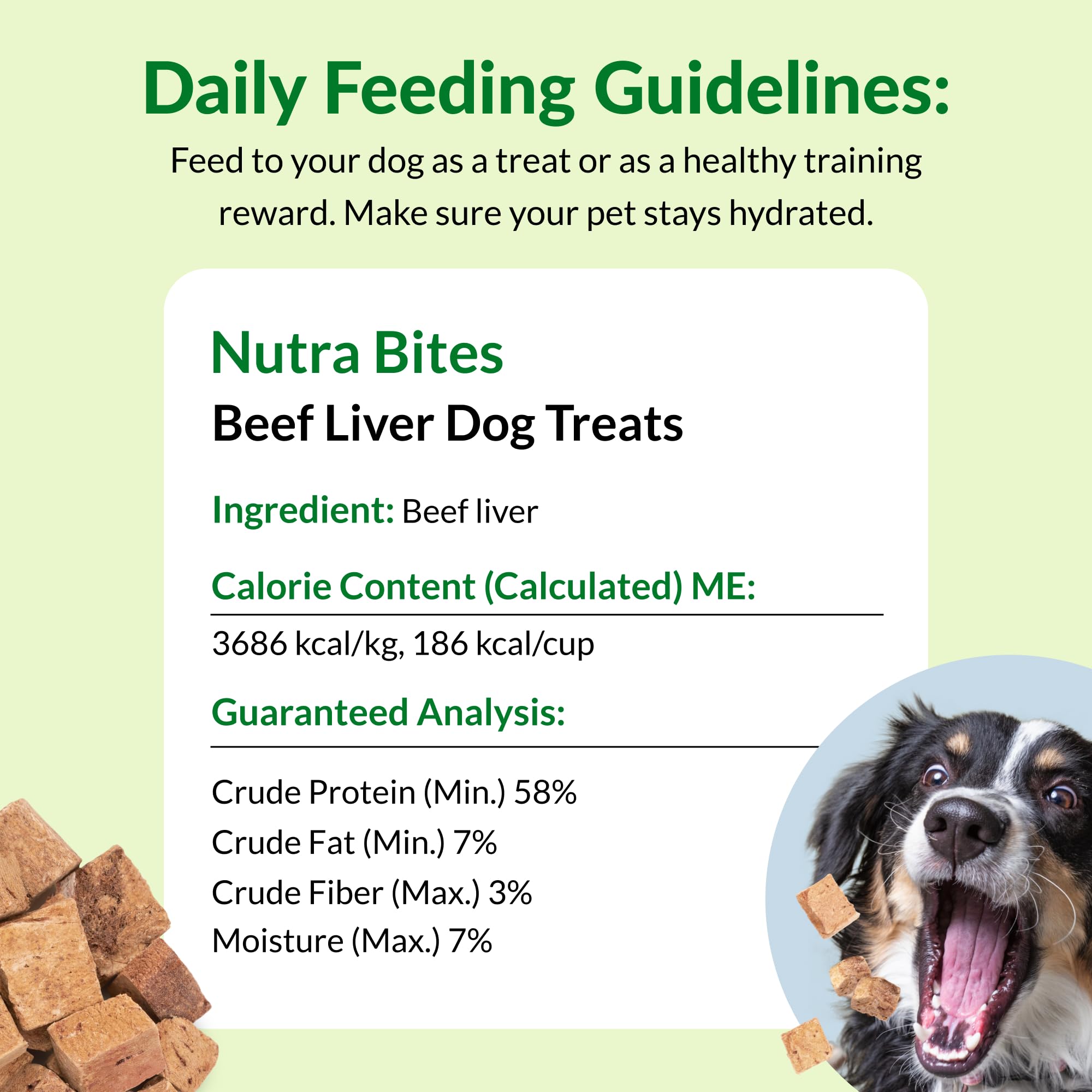 ULTIMATE PET NUTRITION Nutra Bites Freeze Dried Raw Single Ingredient Training Treats Food Topper for Dogs, 4 Ounces, Beef Liver - image 4