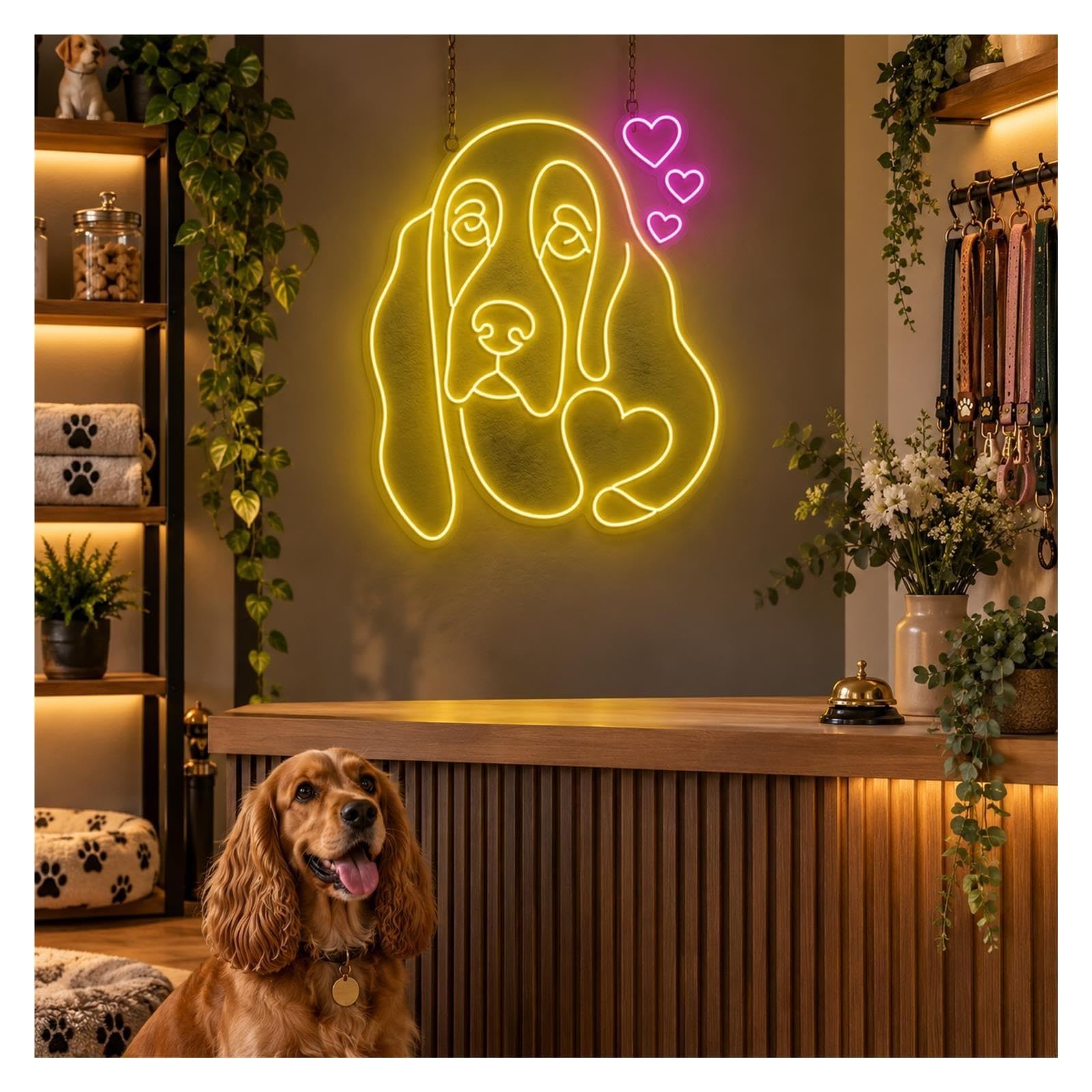 Insegna al Neon Insegna Al Neon Del Basset Hound