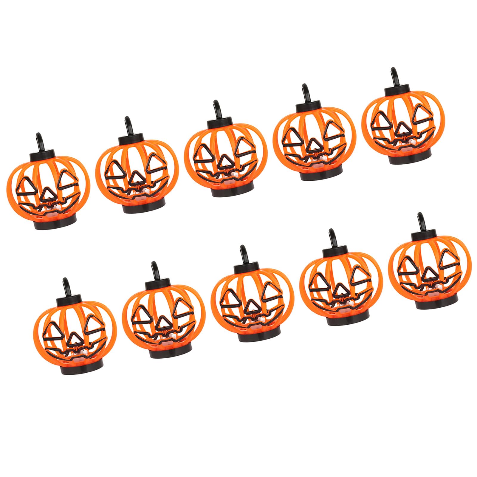 Drtlpmb Orange1 Mantel Pumpkin Display Lights, Halloween Flameless Decor Set For Tables, Party Corners, Shelves Pumpkin Decor Halloween Tabletop Centerpiece Flameless Display Loop Top Mantel Entryway