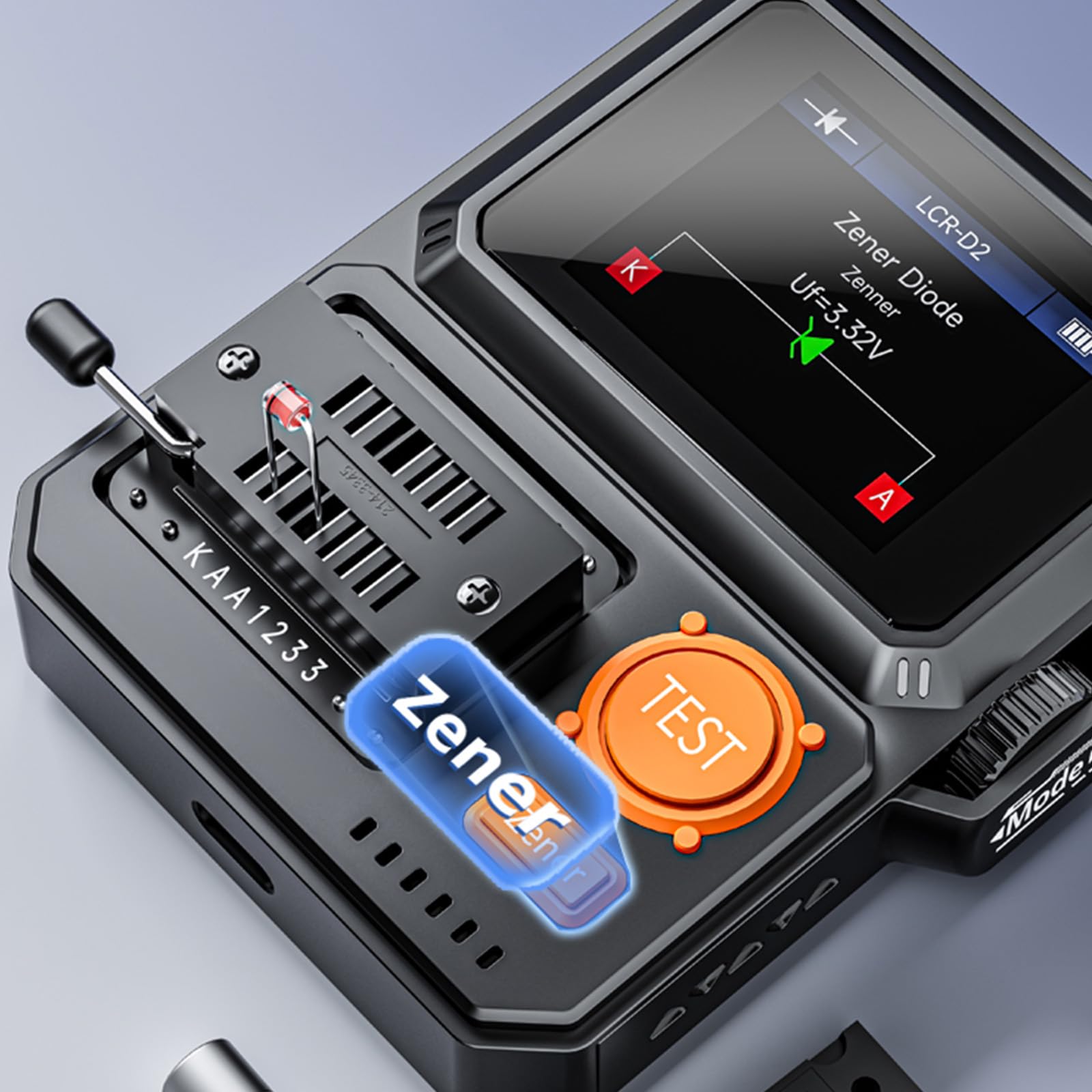 Tester del transistor di Digital di precisione con la batteria ricaricabile per il semiconduttore del tester di elettronica degli ingegneri