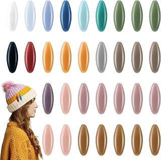 32 Pcs Hijab Pins for Women, Fashion Safety Pins for Scarf, Colorful Plastic Hijab Clip Bulk, Brooches and Pin for Women(16 Colors)