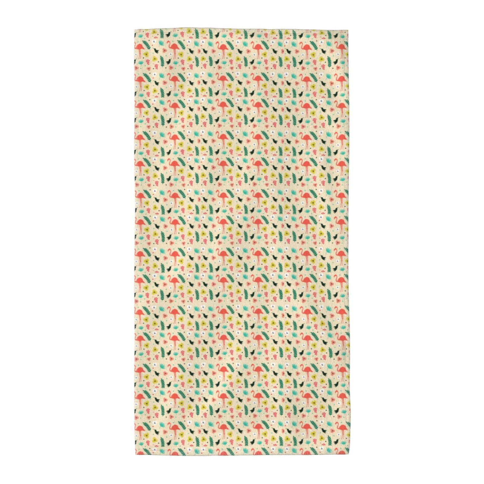 SDEGTHO Tropical Pattern Soft Absorbent Long Towel For Gym Sports Picnic Leisure Use
