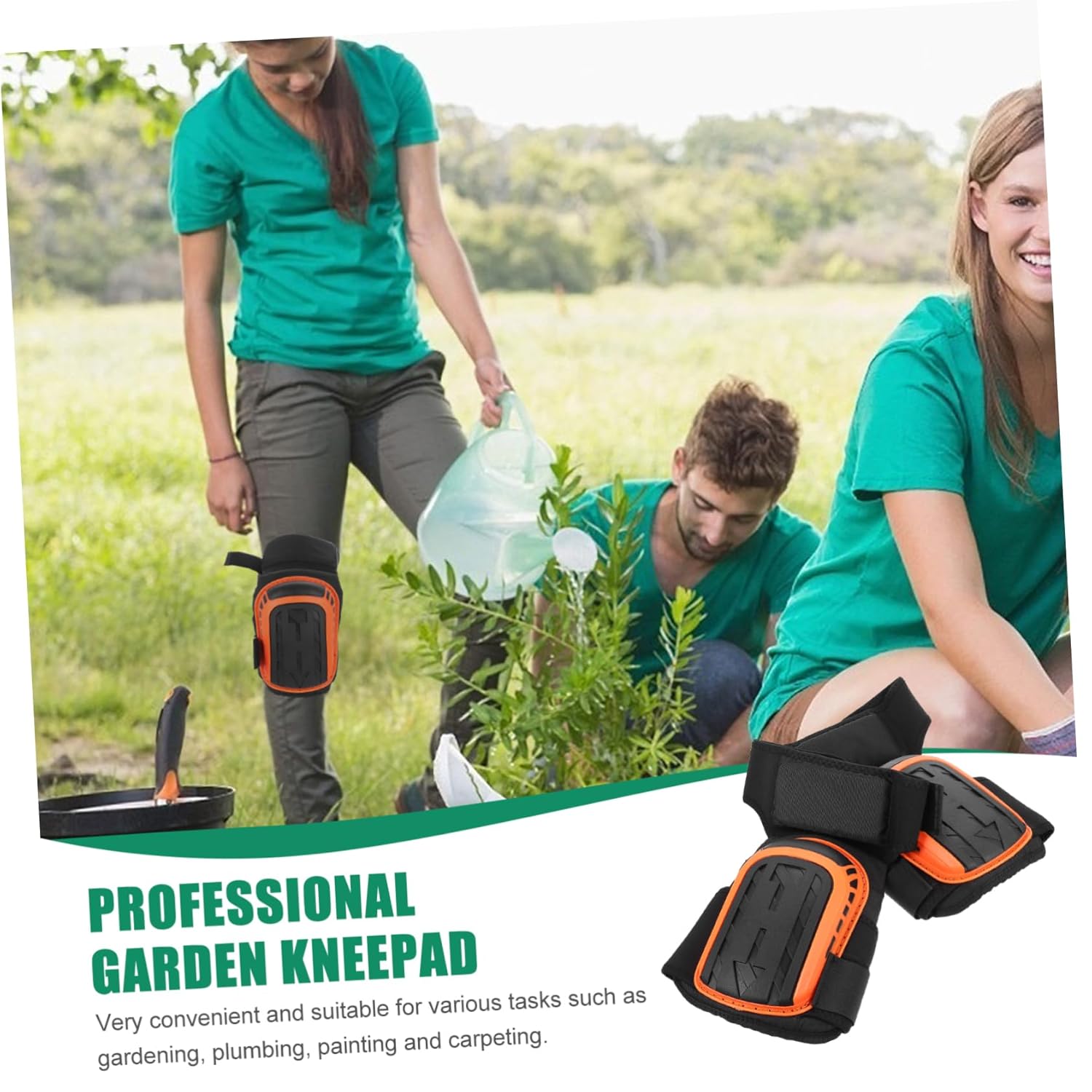 1pair Comfortable Protective Kneeling Pad Cushions Non- Work Knee Pads for Men for Gardening Construction and Automotive Repairs