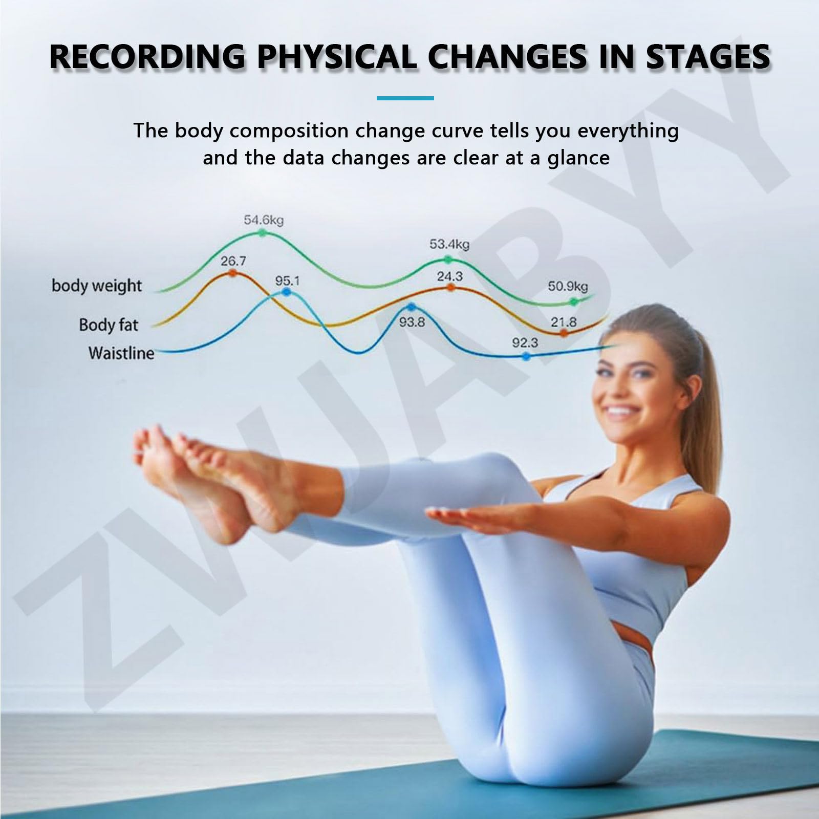 Körperfett-Analysegerät, Körperfett-Scanner-Analysegerät, professionelles Körperzusammensetzungs-Analysegerät für Fitnessstudios, Fettmessgerät zur Gesundheitsüberwachung
