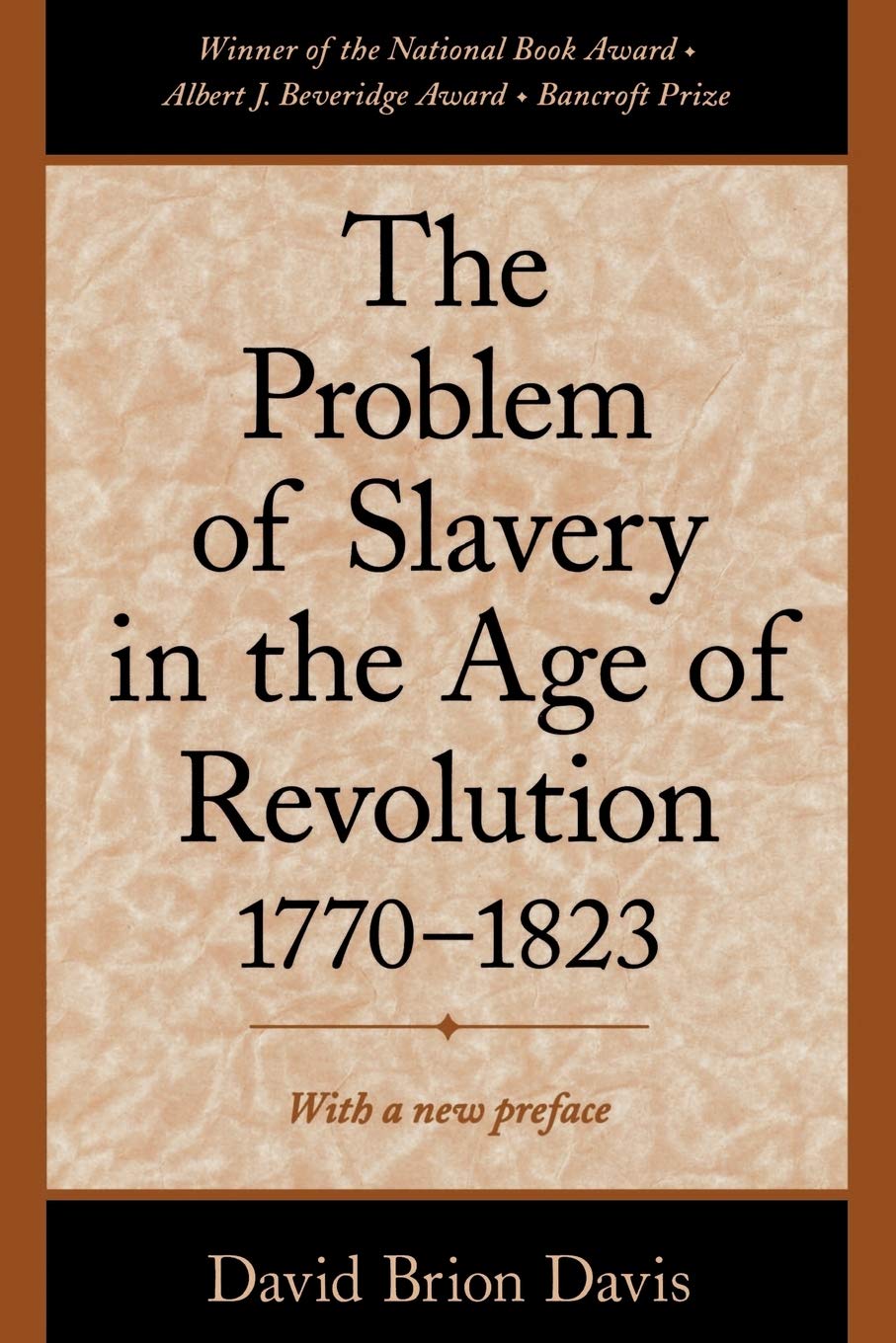 The Problem of Slavery in the Age of Revolution, 1