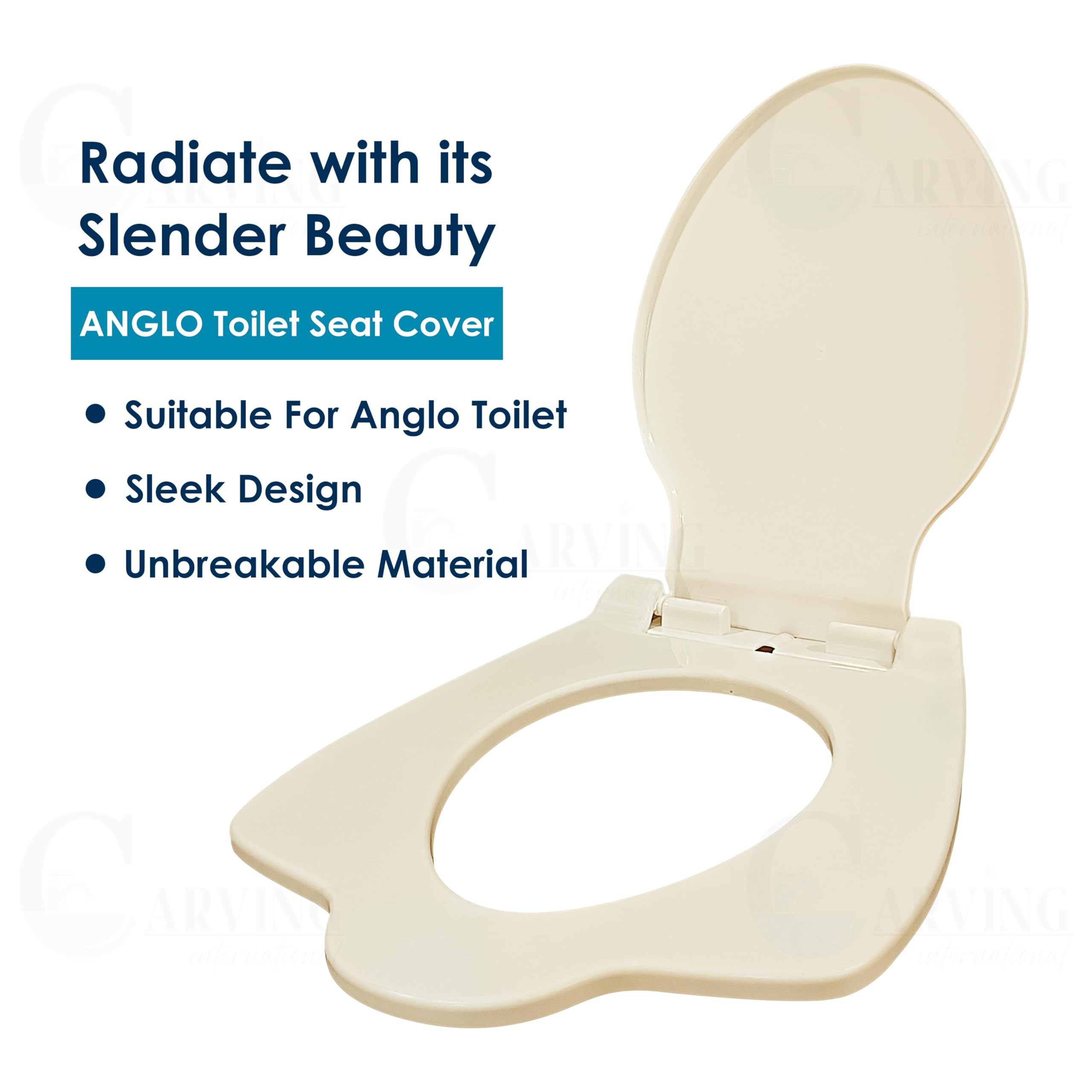 Anglo Toilet Seat Cover - Durable & Stylish -4