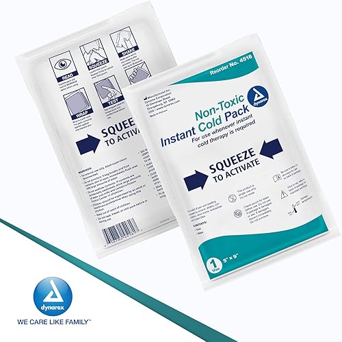 Miniatura 6 de Dynarex 4518 Paquete frío instantáneo con urea, 5 x 9 pulgadas, paquete de 24