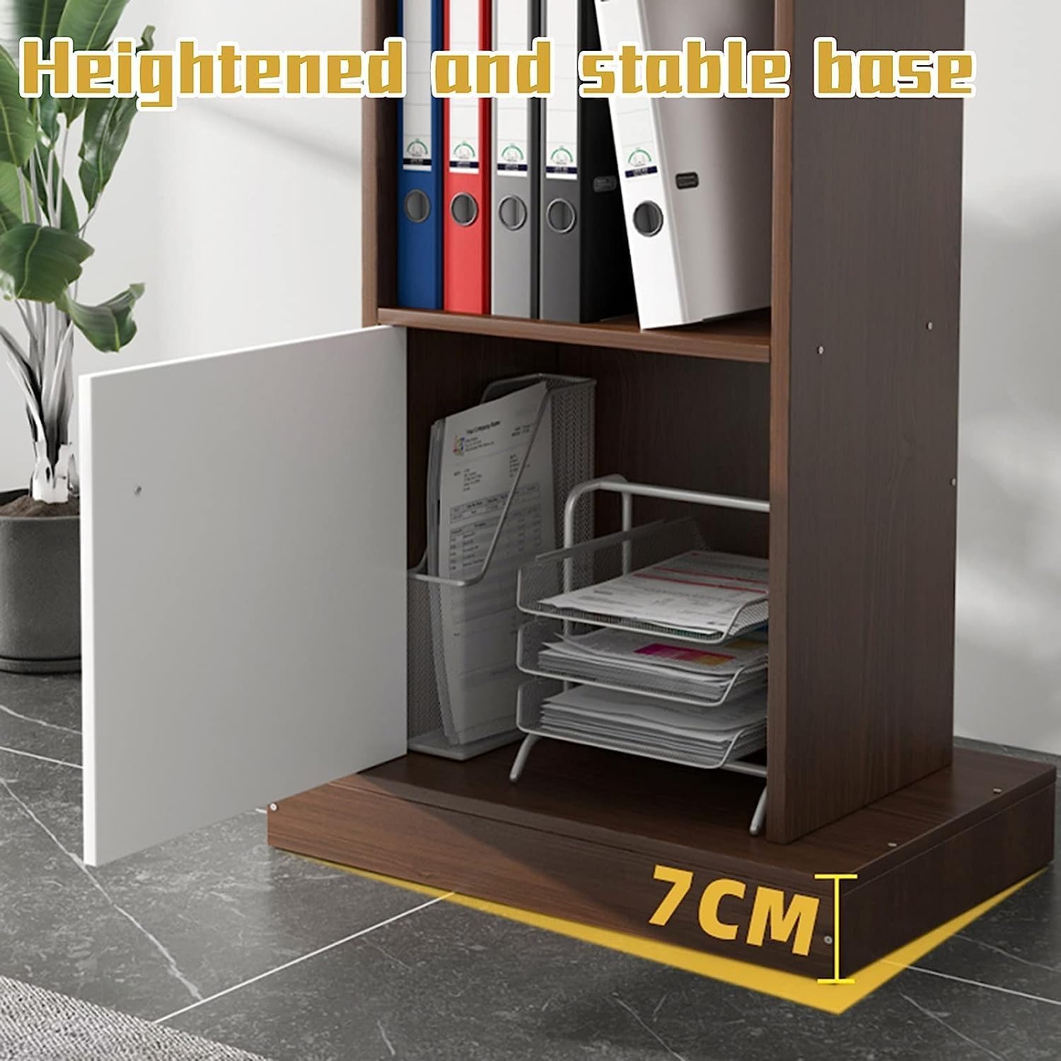 Leggio moderno in legno con ampi cassetti 124 cm podio da terra per chiese eventi e presentazioni – Design elegante e funzionale