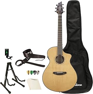 Breedlove Pursuit Concert CE Red Cedar-Mahogany Acoustic-Electric Guitar with Accessories