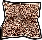 35 x 35 Women's Fashion Pattern Large Square Silk Like Hair Scarf Head Sleeping Wrap Satin Neck Bandana for Gift…