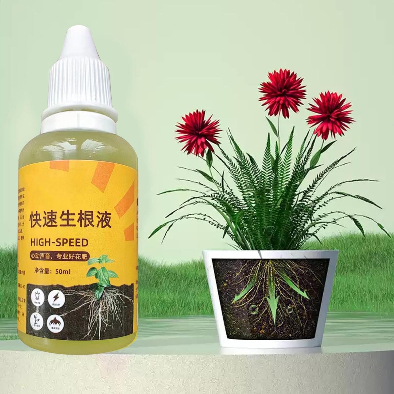 Amazon.co.jp: 植物根の根源液液-50ml活性化液体溶液|ルートゲル、植物