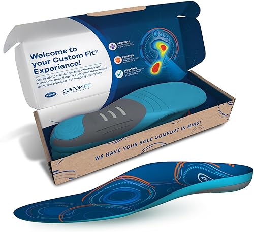 Dr. Scholl's Custom Fit Orthotics - Inserciones ortopédicas de 34 de longitud, CF 690, personalizadas para tu pie y arco, alivio inmediato del dolor