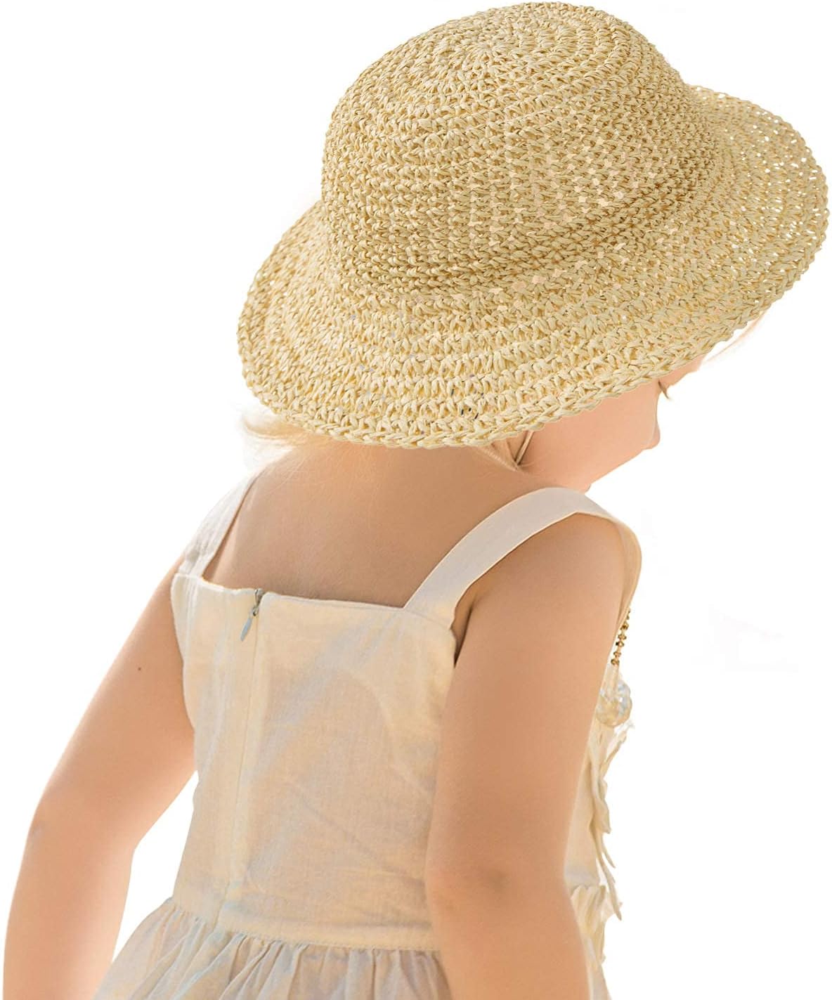 Wide Brim Children Straw Hat Beach Hats for Girls Summer Outdoor Activities Straw Hat for Children Girls