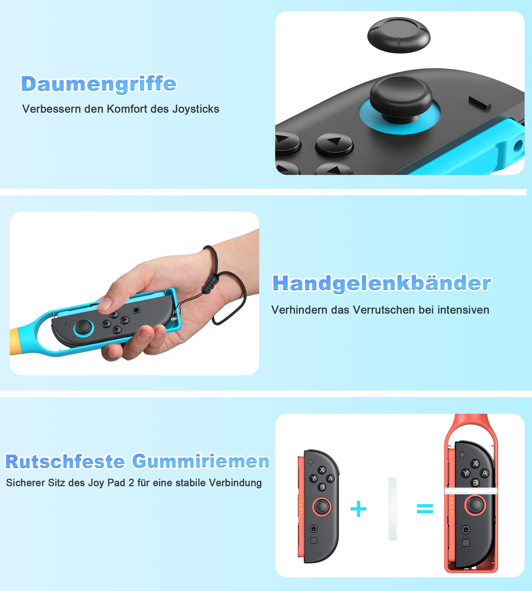 20 in 1 Switch 2 Sport Zubehör Set für Nintendo Switch 2, Familienparty Paket Sportspiele Zubehör, Aufbewahrung für Switch 2 Sport Spiel Organizer,20 Stück(nur fur Switch 2)