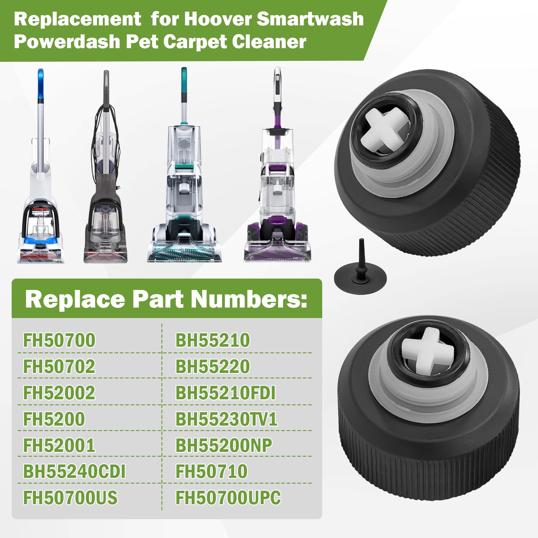 440012803 Solution Cean Tappo per serbatoio dell'acqua adatto per Hoover Smartwash Powerdash Pet Carpet Cleaner parti di ricambio (1 confezione)