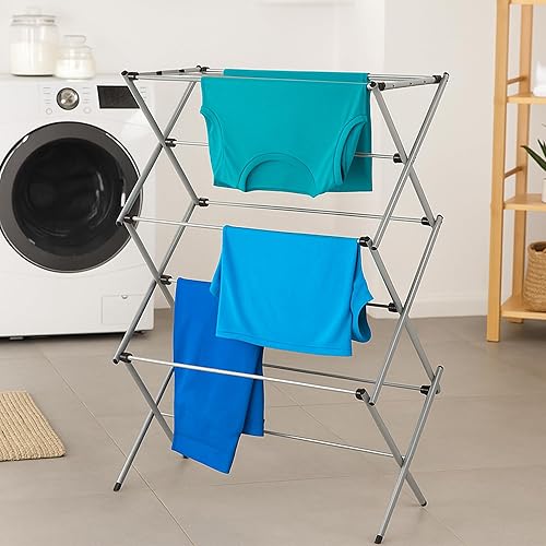 Miniatura 2 de Honey-Can-Do Collapsible Clothes Drying Rack – Durable, Space-Saving Laundry & Towel Rack, Sturdy Clothing Rack for Hanging Clothes Indoors &