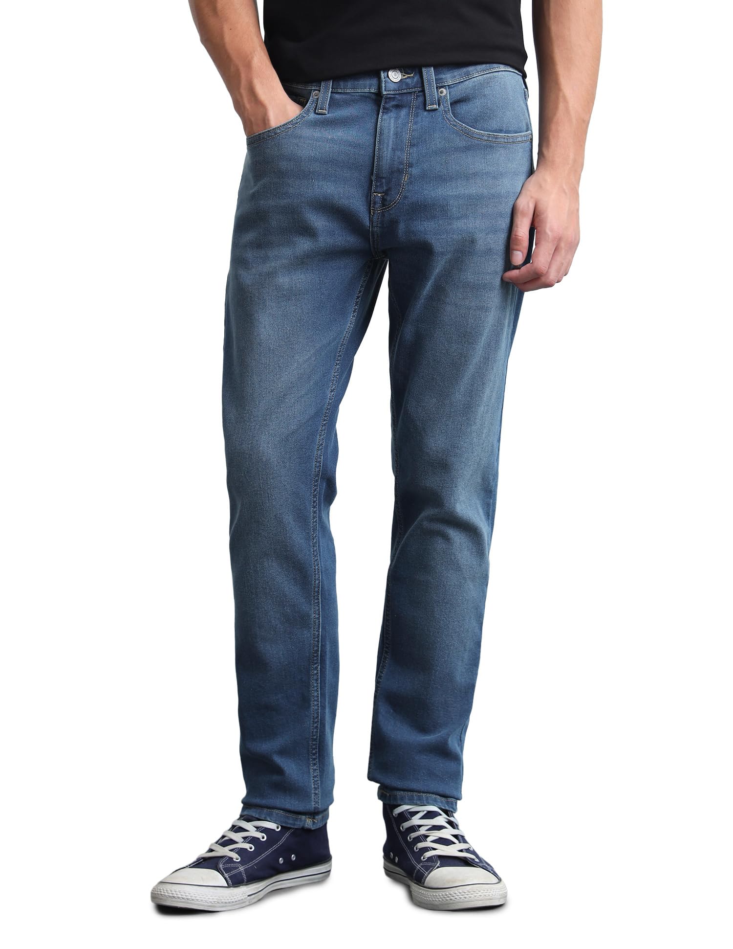 flying machine Men's Slim Tapered Fit Jeans| Solid | Mid Rise | Stretchable | Jeans for Man-picture-23