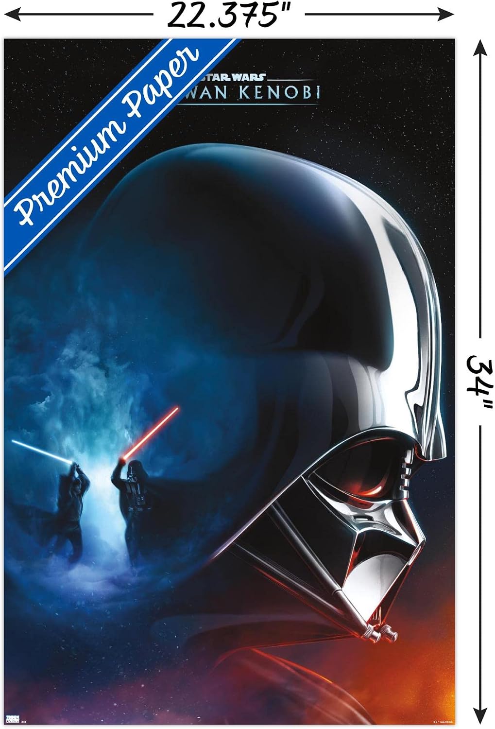 Trends International Star Wars: Obi-Wan Kenobi - Darth Vader Collage Wall Poster, 22.375" x 34", Premium Unframed Version