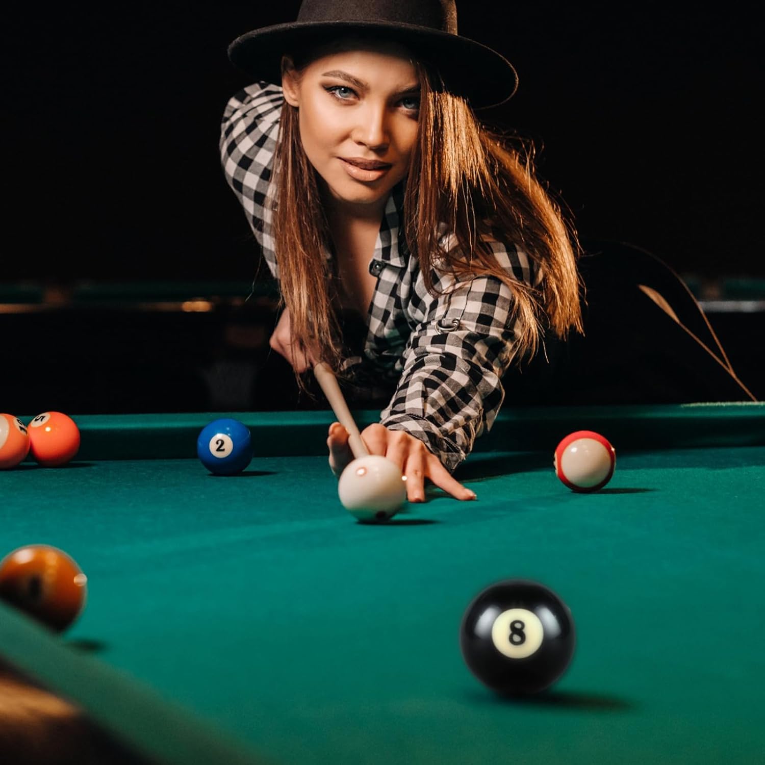 12 Pack Billiard Replacement Eight Ball, 2-1/4" Standard Billiard Pool Cue Ball, Table Accessories for Game Room