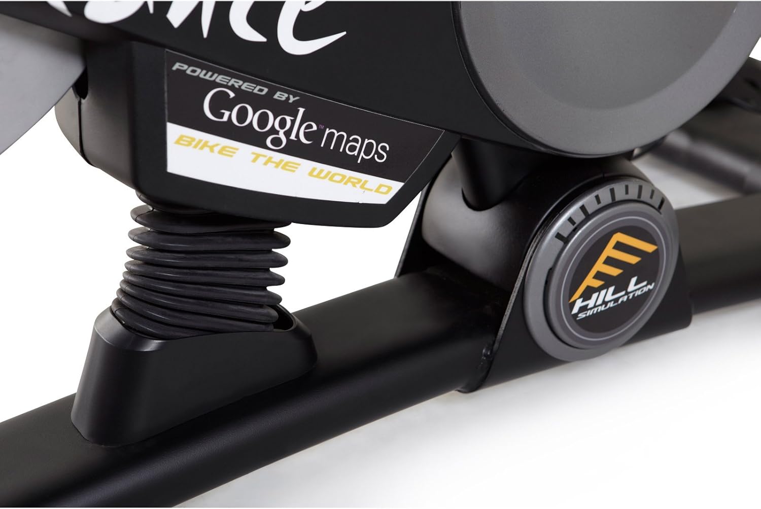 Google Maps branding on the ProForm exercise bike