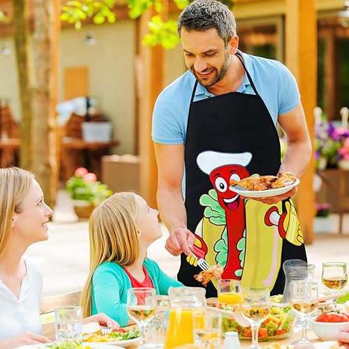 Miniatura 10 de Ramadan Kareem - Delantal de cocina único para mujeres y hombres, para cocinar, hornear, hacer manualidades, jardinería