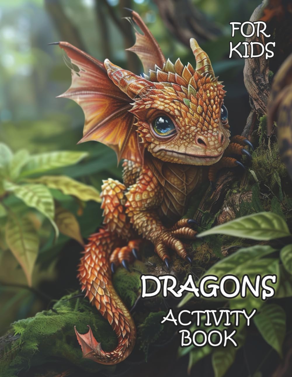 Dragons Activity Book for Kiids: Activity for boys 6-8,8-10 ages, pencil control, sudoku, dot markers, coloring pages, i spy, shadows, differences