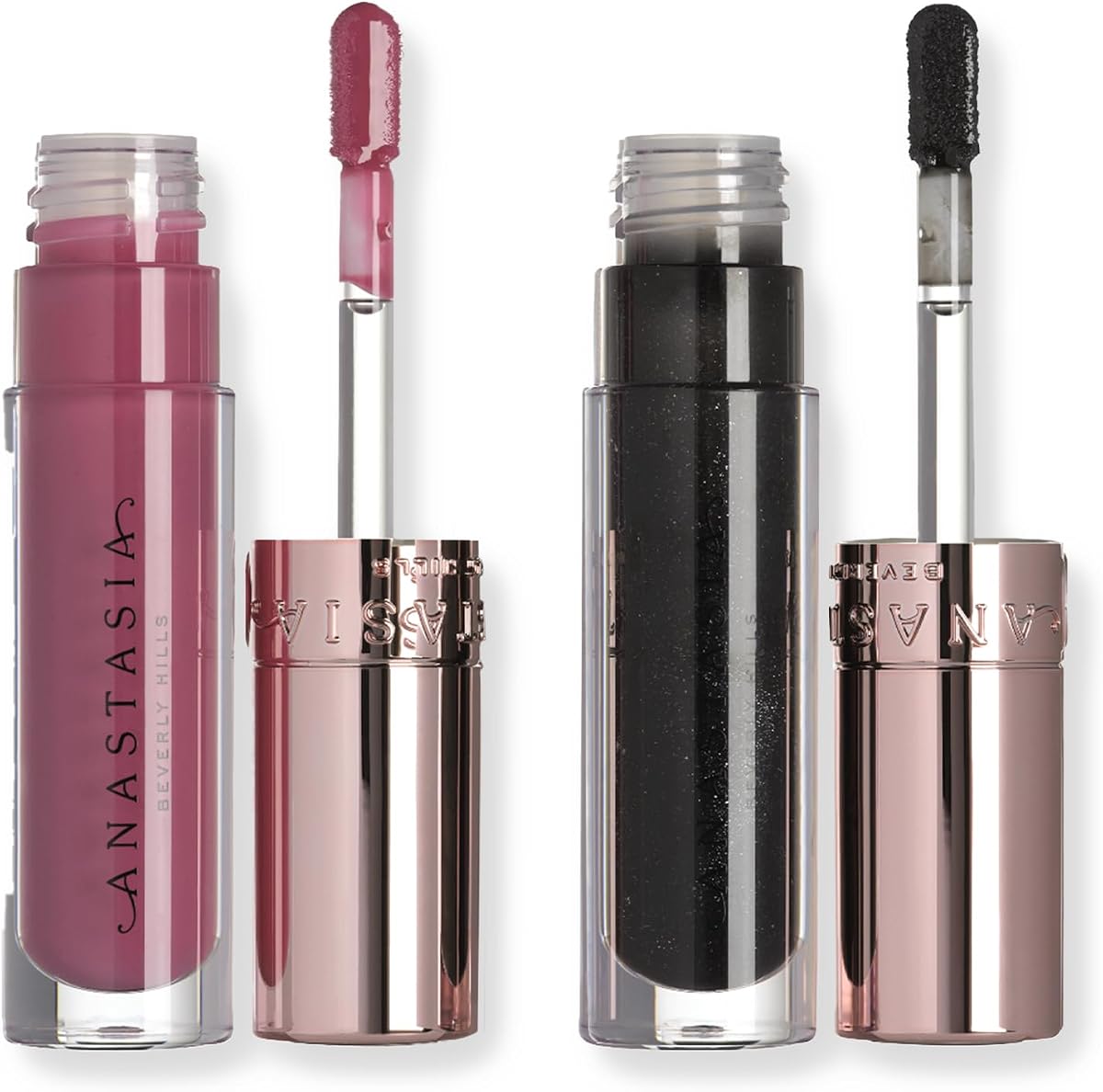 Anastasia Beverly Hills Mini Lip Gloss Duo – High-Pigment Scented Lip Lacquer Set for Volumized, Shimmering, and Luminous Lips