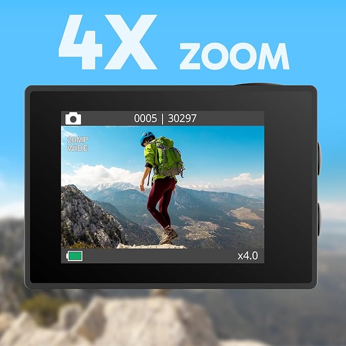 AKASO EK7000 Cámara Deportiva 4K 20MP WiFi miniatura 6