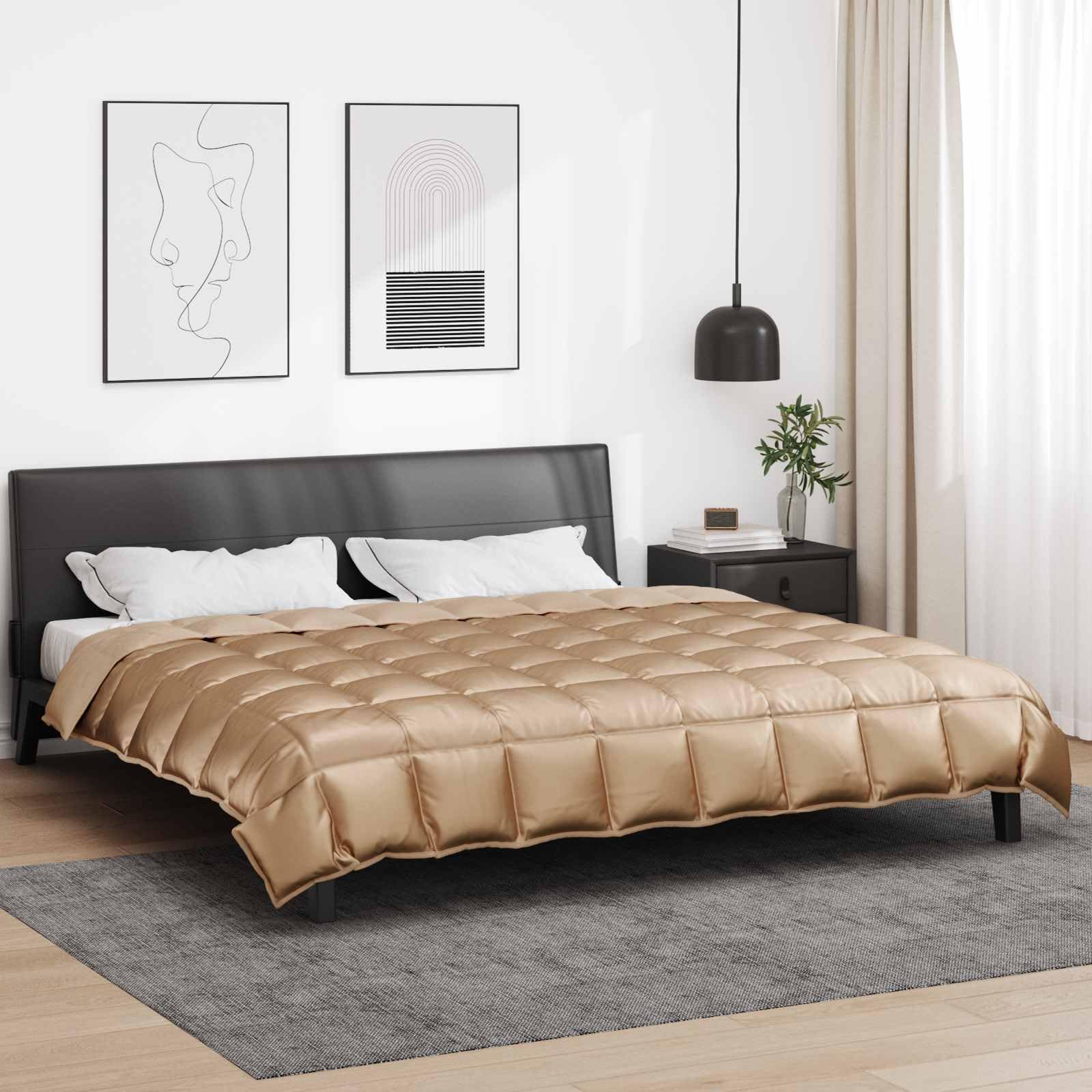 Generico Duvet Invernale Oro 220 x 240 cm Satin e Micropile,Biancheria,Lenzuola e Coperte,Trapunte e piumini-42025845