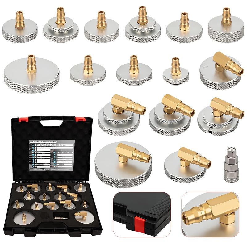 Kit de Adaptadores para Sangria de Freios HUMZOR com Conector Rápido, 17 Peças