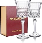 Crystal Wine Glasses Set with Luxurious Box for Women or Men ,Engraved crystal wine glass, suitable for wedding day, father's day, christmas, teacher'