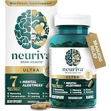 Ultra Brain Supplements for Memory and Focus, Phosphatidylserine, Cognivive, Neurofactor, Folic Acid, Vitamin B12 & Vitamin B6, 60 Count Capsules