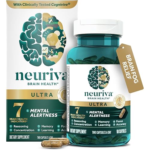 NEURIVA Ultra Brain Supplement - 60 Count Capsules