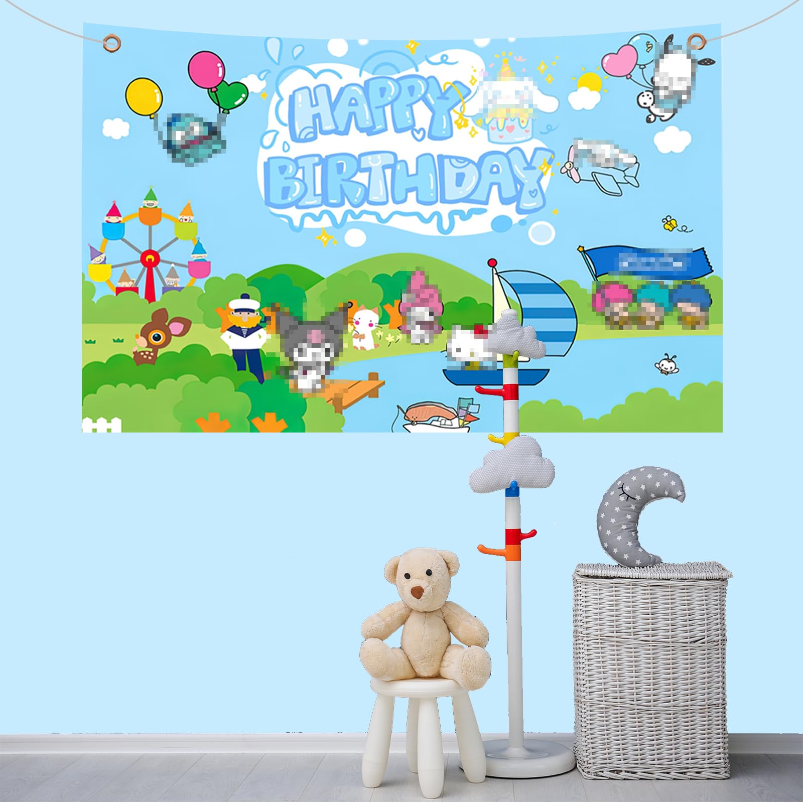 サンリオ ミックスキャラ 撮影背景シート 全５種 コンプリート セット 激レア♪ サンリオ ミックスキャラ 撮影背景シート 全5種 コンプリート