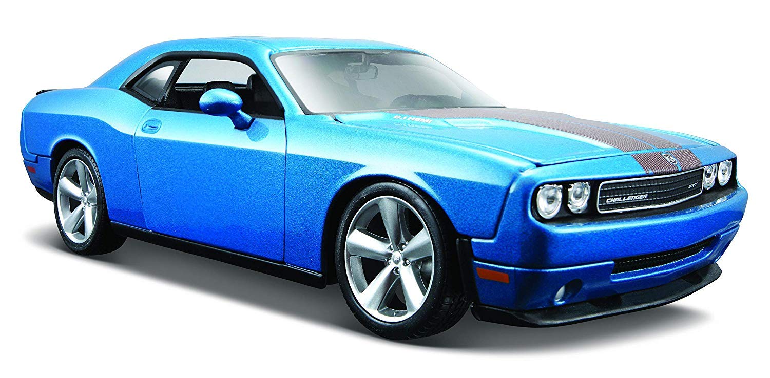 Maisto1:24 Scale 2008 Dodge Challenger SRT8 Diecast Vehicle (COLORS VARY) , Blue