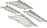 GEARWRENCH 34 Pc. Standard & Stubby Ratcheting Wrench Set, SAE & Metric - 85034