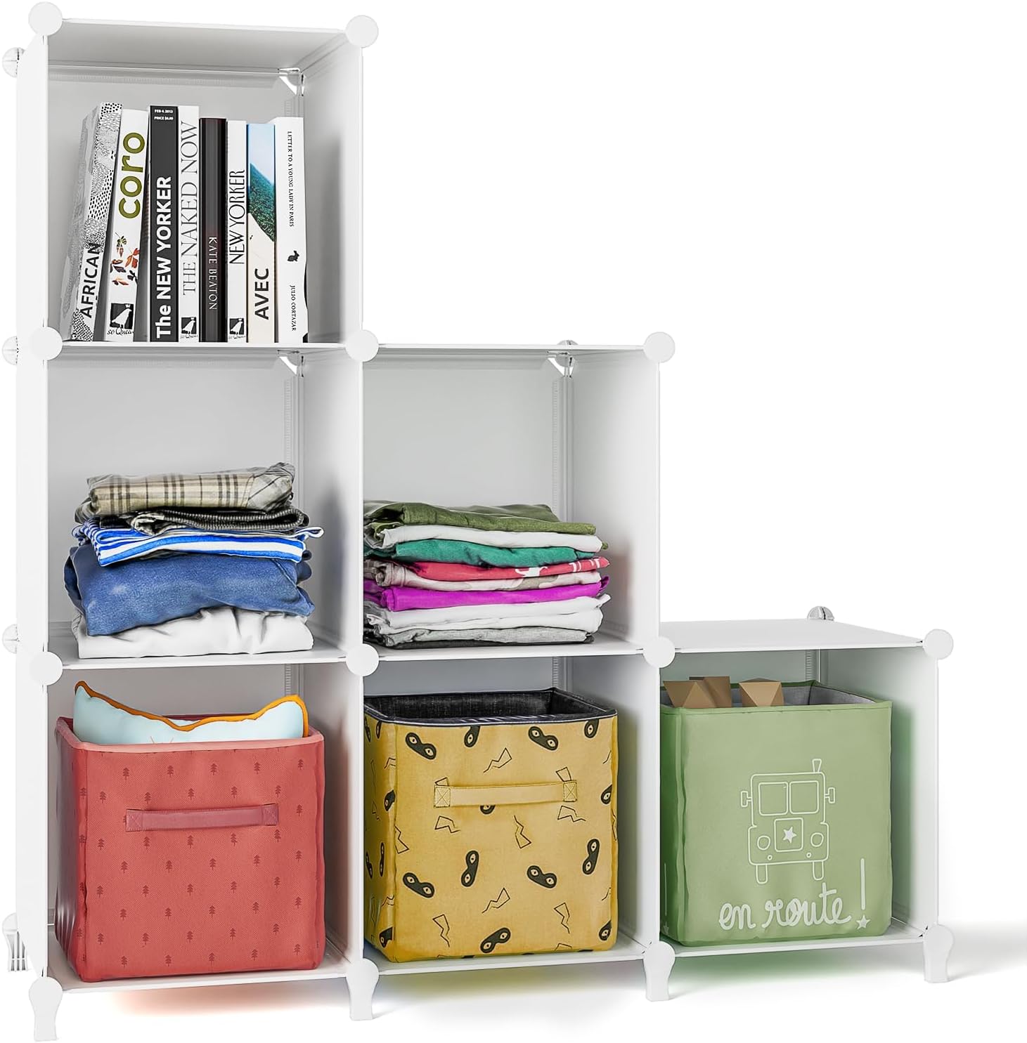 FUNLAX Cube Storage, 6 Storage Cubes Closet Organizers and