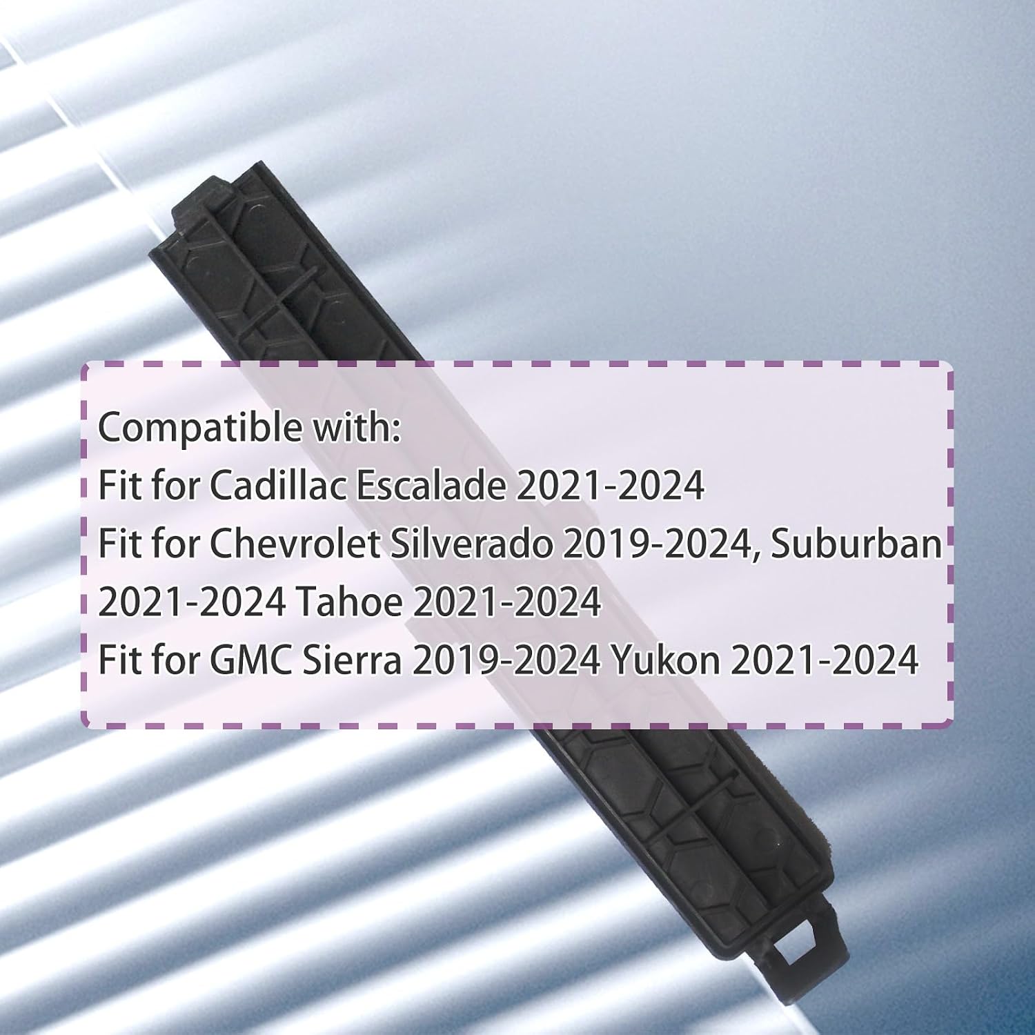 Cabin Air Filter Cover Replace 87846950 84502369 84532403 | Cabin Filter Plastic Retainer Cover Fit for Chevrolet Silverado GMC Sierra 2500 HD 2019-2024 Cadillac Escalade 2021-2024