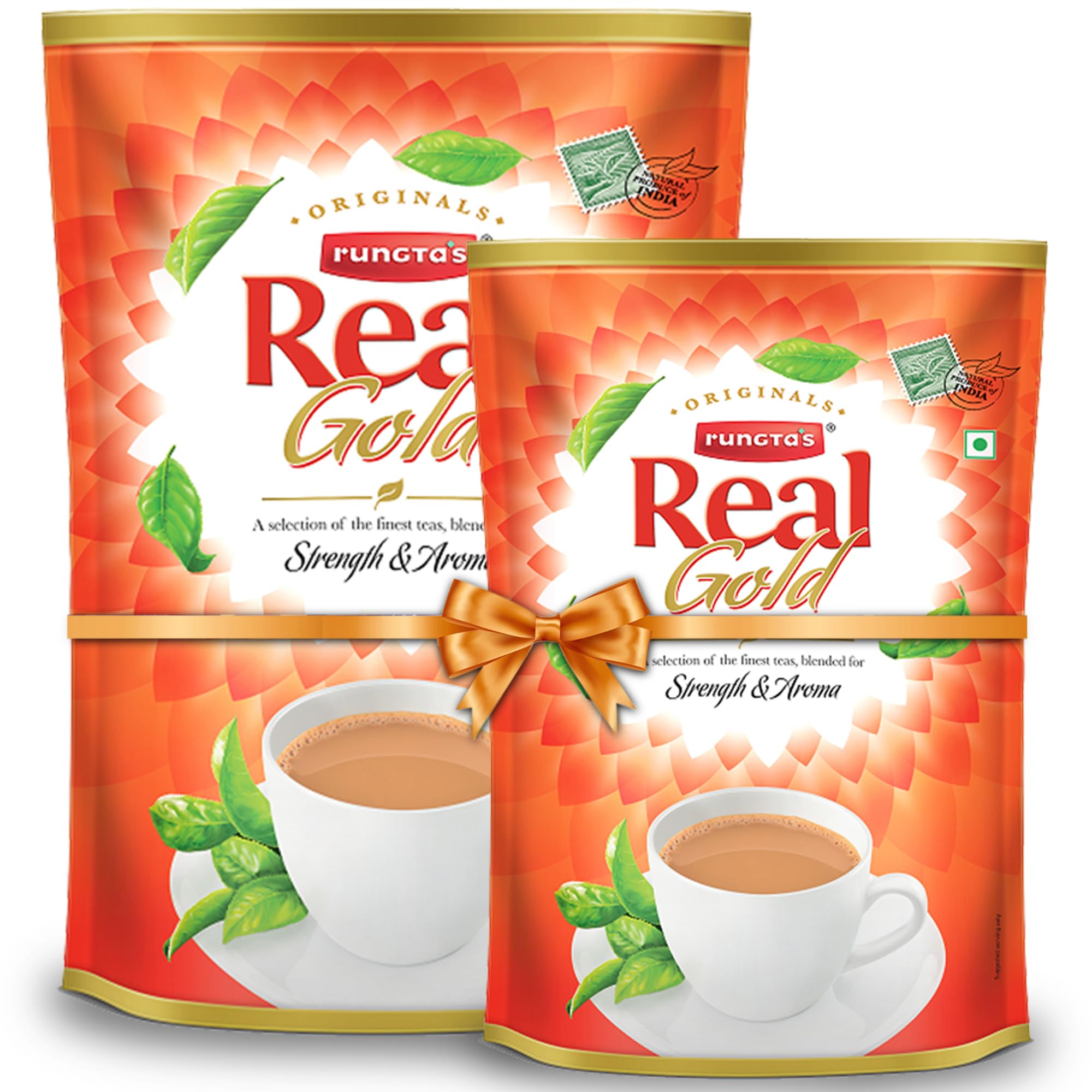 Rungtas Real Gold Leaf Tea Premium 1.5Kg Pack, Strong & Fresh Kadak Chai | Quality blend of Assam and Dooars | Best Chosen Long Leaves Grocery Gift item (B07K16BK8G) Amazon Price History, Amazon Price Tracker