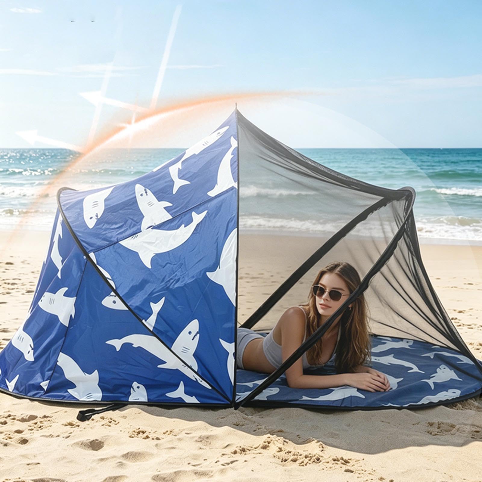Campingnetz Faltbares atmungsaktives schnell aufbaubares tragbares