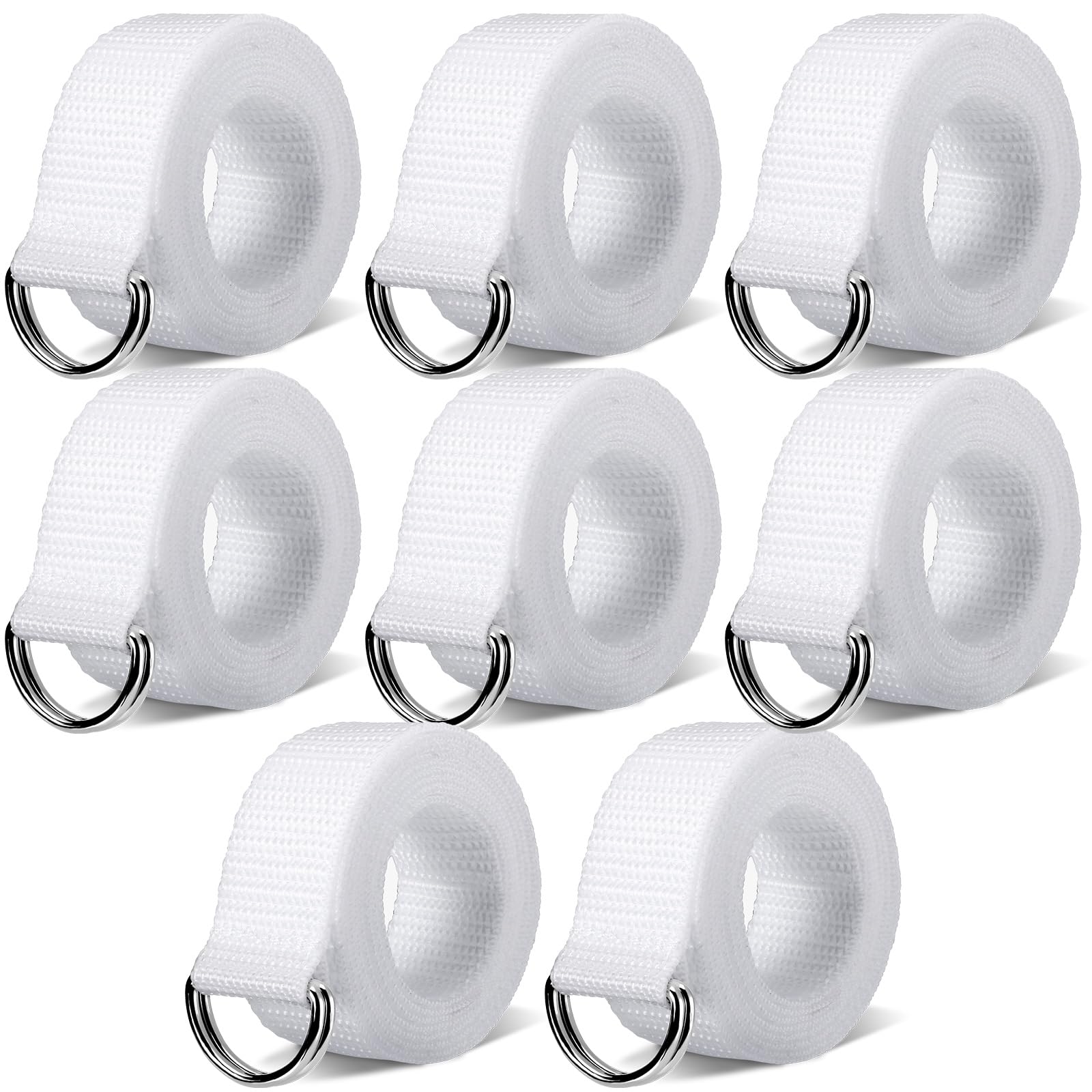 Web Football Belt 52 Inches Long Belt D Ring Belts for Men Women Youth Boys Kids Girls Football Flag